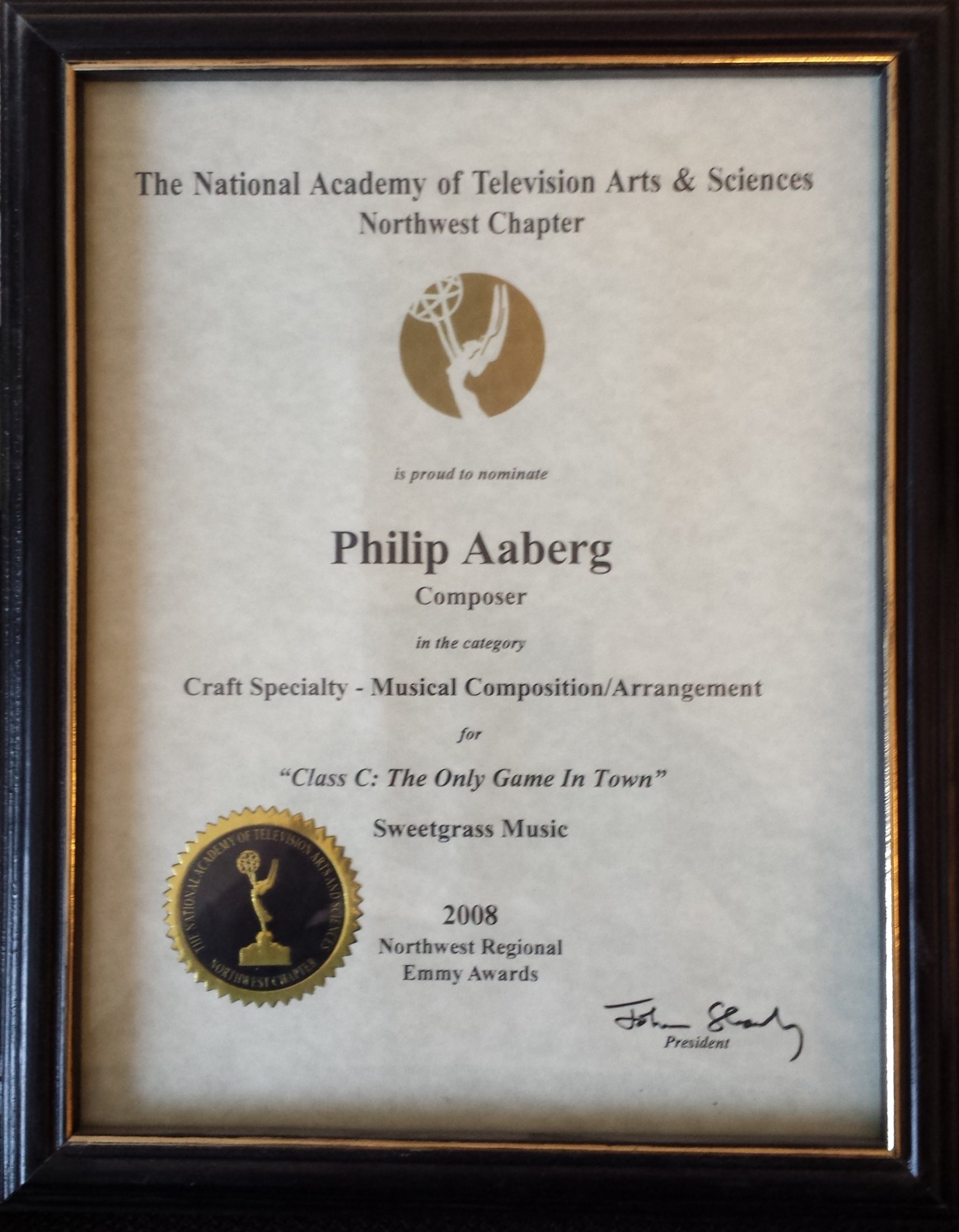 Philip Aaberg - Emmy Nomination